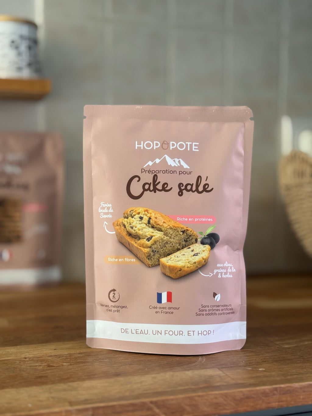 Préparation Cake salé aux olives