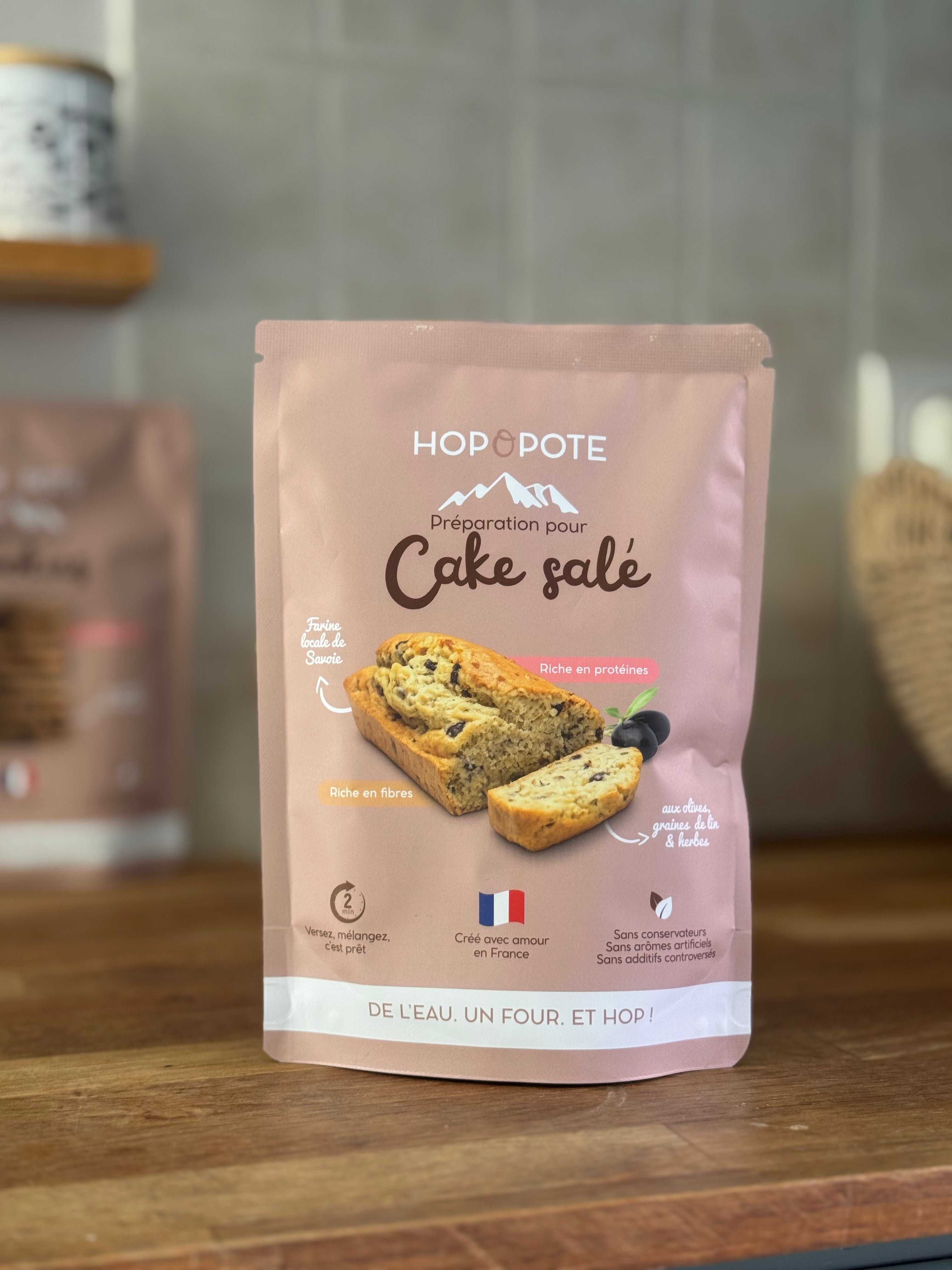 Préparation Cake salé aux olives